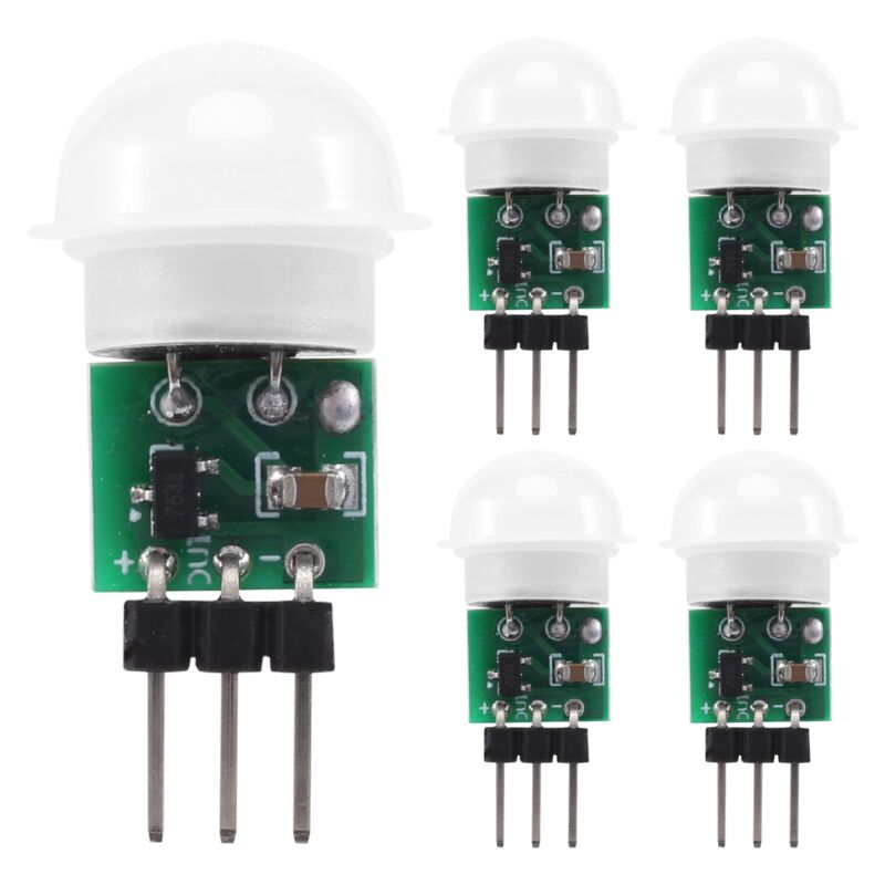 AM312 pir Sensor, 5 Pack Bewegungs Sensor AußEn Mini Pyroelektrischer Infrarot Human ir KöRper