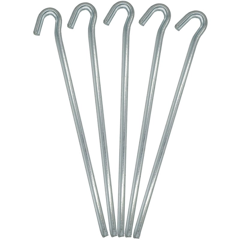 Amanka - 5 Dreikant Zeltheringe xl Erdnägel 230x6mm Bodenanker Camping-Zeltnägel Erdanker