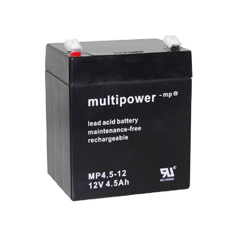 Amazon Multipower Blei-Akku MP4,5-12 Pb 12V / 4,5Ah Faston 4,8