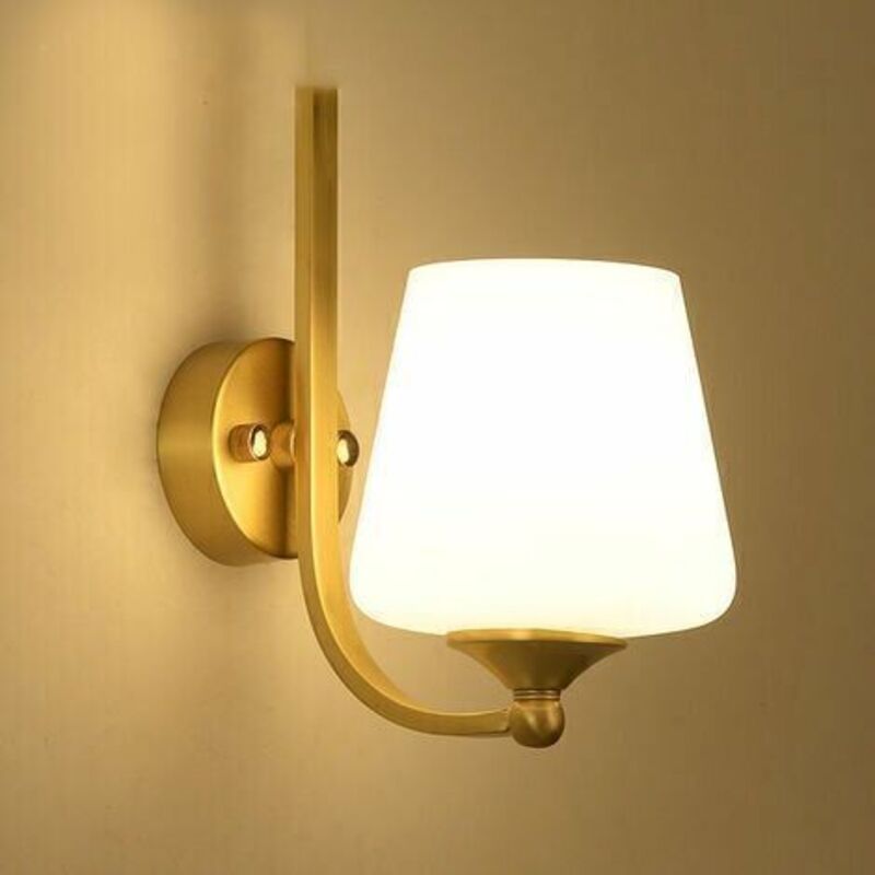 Amerikanischen land alle kupfer wand lampe, wohnzimmer tv hintergrund wand lampe, anti-korrosion, anti-rost, schlafzimmer nacht lampe