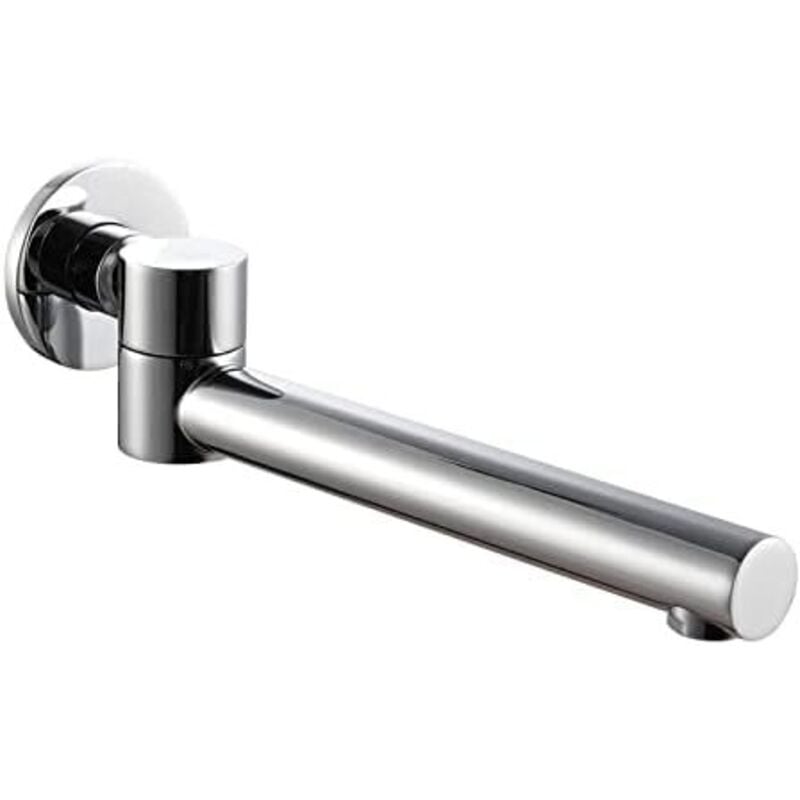 An der Wand montierter Badewannenauslauf, Messing Badezimmer Badewanne Dusche Mischbatterie Wasserauslauf Badewanne Waschbecken Auslauf 180°