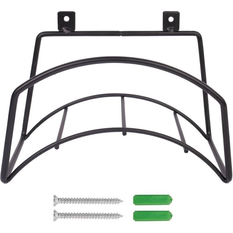 Odipie - An der Wand montierter Gartenschlauchhalter – robuster, an der Wand montierter Gartenschlauchhalter aus massivem Stahl, wetterfester, an der