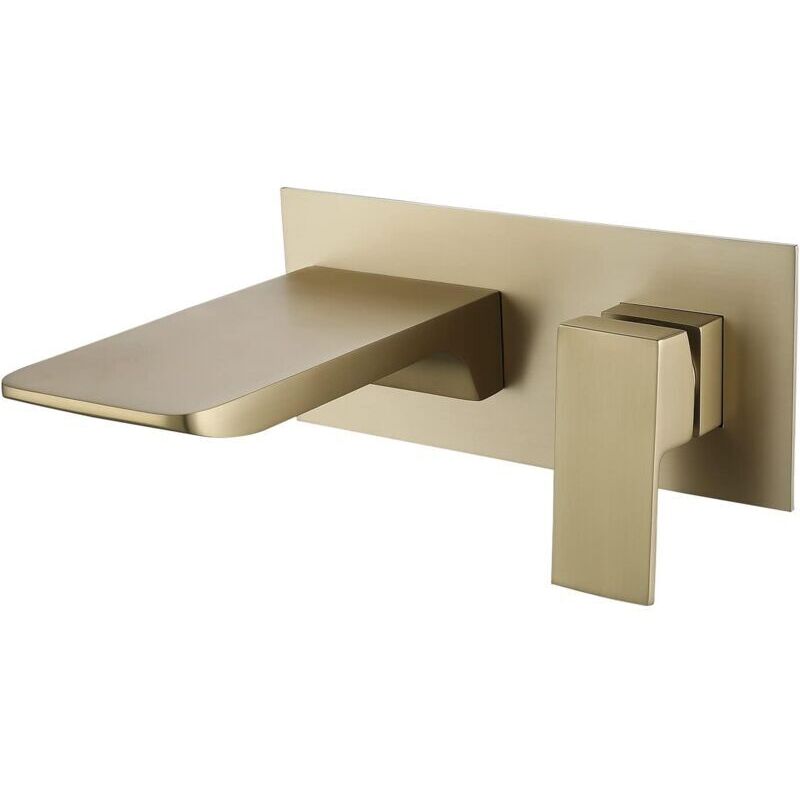 An der Wand montierter Wasserfall-Badezimmerhahn, an der Wand montierter Waschtisch-Mischhahn, an der Wand montierter Wasserfall-Wasserhahn aus