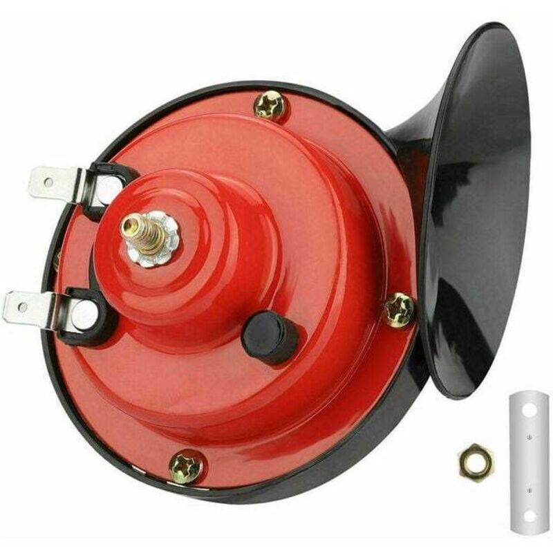 Tonchean - Andere Autoersatzteile, 12 v 300 dB wasserdichte Zughupe für Motorräder, LKWs, Züge, Boote, Autos, SUVs und Boote, rot