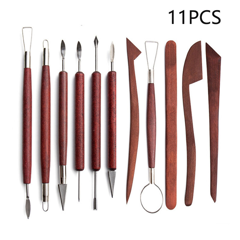 Andere Spezialwerkzeuge, Ton-Modellierset, 11-teiliges tragbares Polymer-Ton-Schnitzmesser-Set für DIY-Bastelprojekte