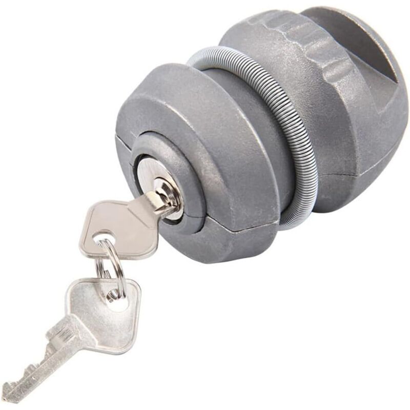 Anhängerkupplungsschloss für Wohnwagen aus Zinklegierung, kompatibel mit allen Arten von Anhängerkupplungen für Wohnwagen.