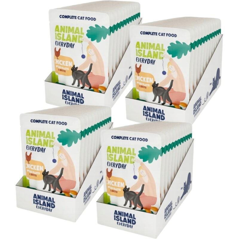 ANIMAL ISLAND Hühnerfilet für Katzen 48x85g
