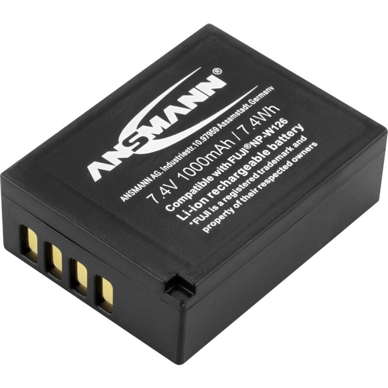 Ansmann - Kamera-Akku ersetzt Original-Akku (Kamera) NP-W126 7.4 v 1000 mAh