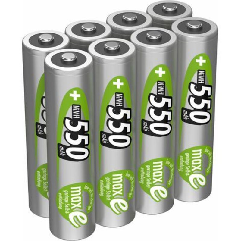 Ansmann - Akku aaa 550mAh Micro NiMH 1,2V – 1000x wiederaufladbar (8 Stück)
