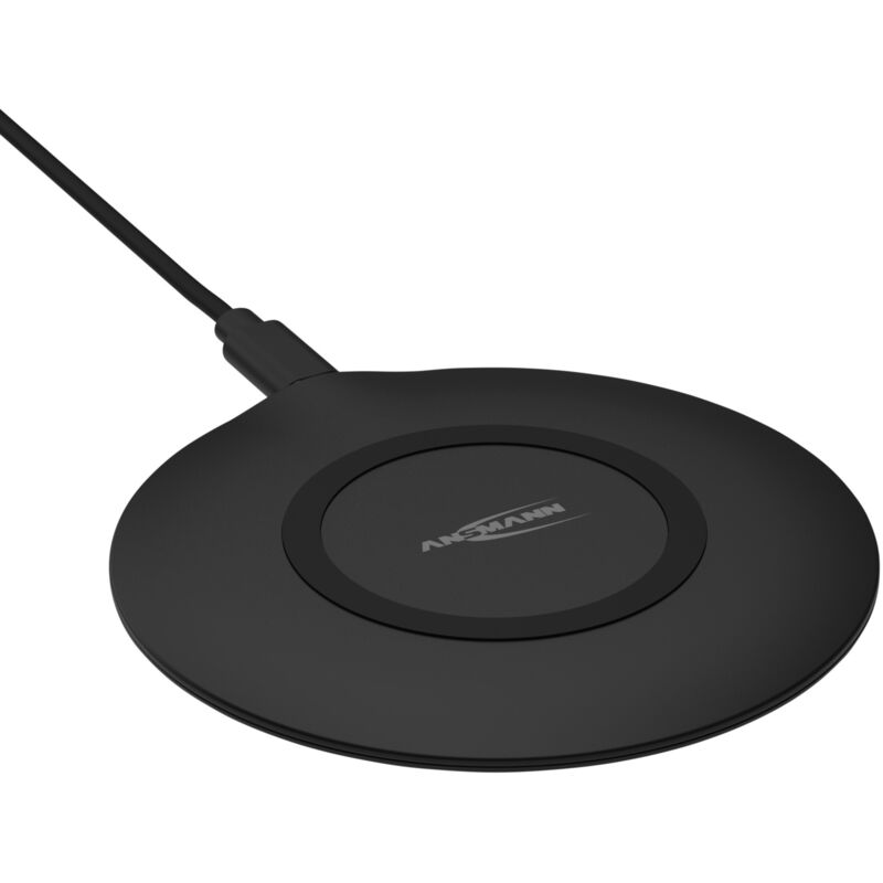 Ansmann - WiLine 15R Qi-Ladestation, kompatibel mit iPhone, Samsung, Huawei uvm.
