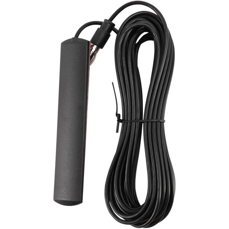 Tlily - ANT-309 Auto Radio Antenne - Universal fm Patch schwarz Verstärker Windschutzscheibe Halterung 85-112MHZ 5M Kabel
