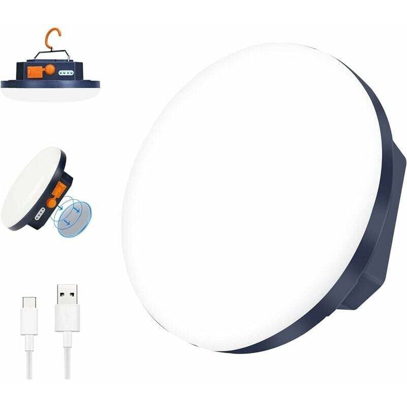 Anterne de Camping Tragbare 7600-mAh-Powerbank, 2000-lm-Zeltlampe wiederaufladbar, IP65-beständige LED-Lampe für Camping, Reisen, Reisen, Reisen,