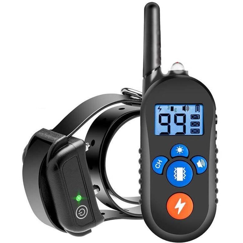 Aiperq - Anti-Bell-Halsband für Hunde, 800 m Fernbedienung, Haustierbedarf, wasserdichtes elektronisches Halsband