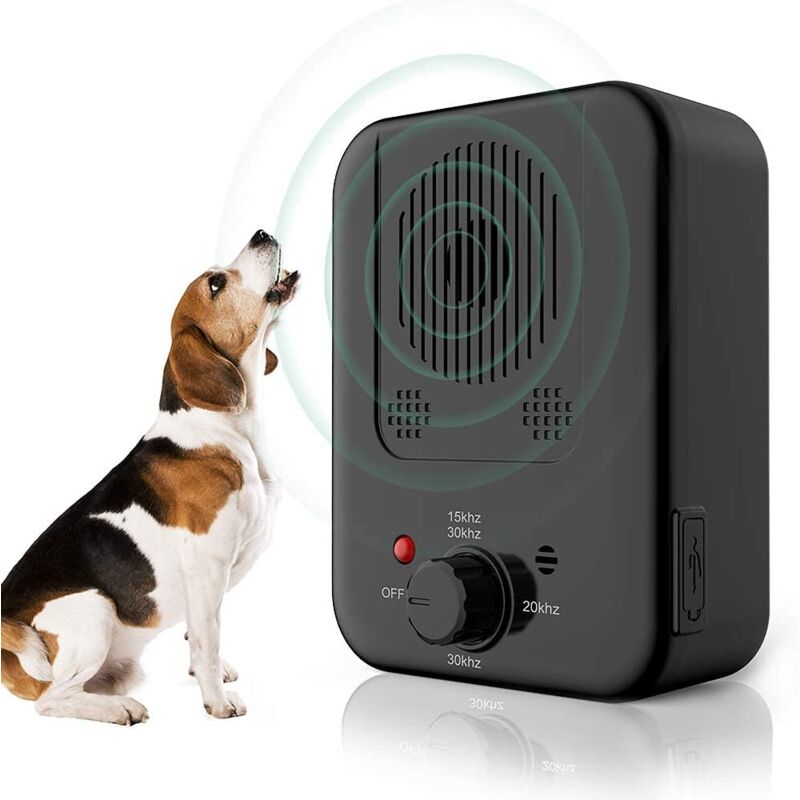 Fitags - Anti-Bell-Hunde-Ultraschallgerät, Anti-Bell-Hunde-Ultraschallgerät, automatisches Anti-Bell-Hunde-Ultraschallgerät, wasserdicht, für kleine