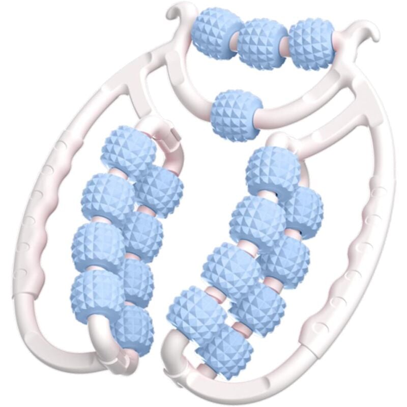 Anti Cellulite Roller Massagegerät mit 20 Rollen - Lymphdrainage Roller gegen Orangenhaut an Beinen & Oberschenkeln - Fördert Durchblutung & Strafft