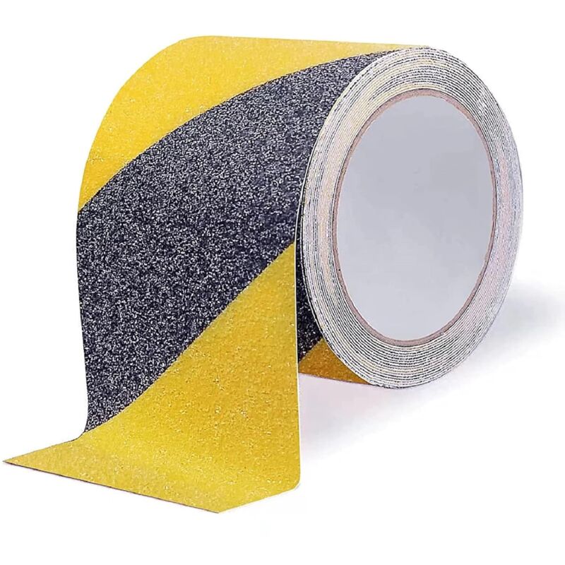 Ersandy - Anti-Rutsch-Klebeband für Außentreppen, 10 cm x 5 m, selbstklebendes Anti-Rutsch-Klebeband, Anti-Rutsch-Sicherheitsband,
