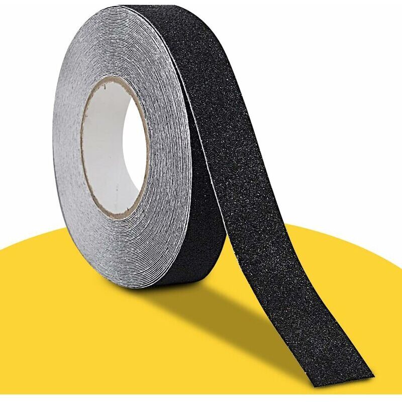 Anti-Rutsch-Klebeband für Treppen, 10 m x 2,5 cm, schwarzes Anti-Rutsch-Klebeband, Anti-Rutsch-Klebeband für Außen und Innen, Anti-Rutsch-Klebeband,