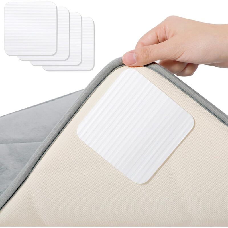 Gabrielle - Antirutsch-Teppich 10x10cm, rutschfester waschbarer Teppich, rutschfester zuschneidbarer Teppich, rutschfeste Teppichunterlage,