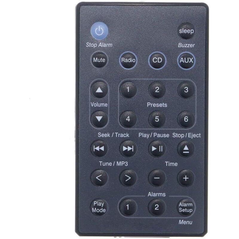 Anwendbare Fernbedienung, kompatibel mit Bose Wave Music System 3 III (Schwarz)