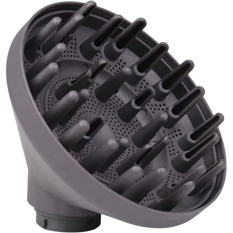 Anwendbarer Diffusor für Dyson Airwrap, lange Zähne, für Dyson Air Wrap Haartrockner-Aufsatz für lockiges, welliges und lockiges Haar, Dunkelgrau