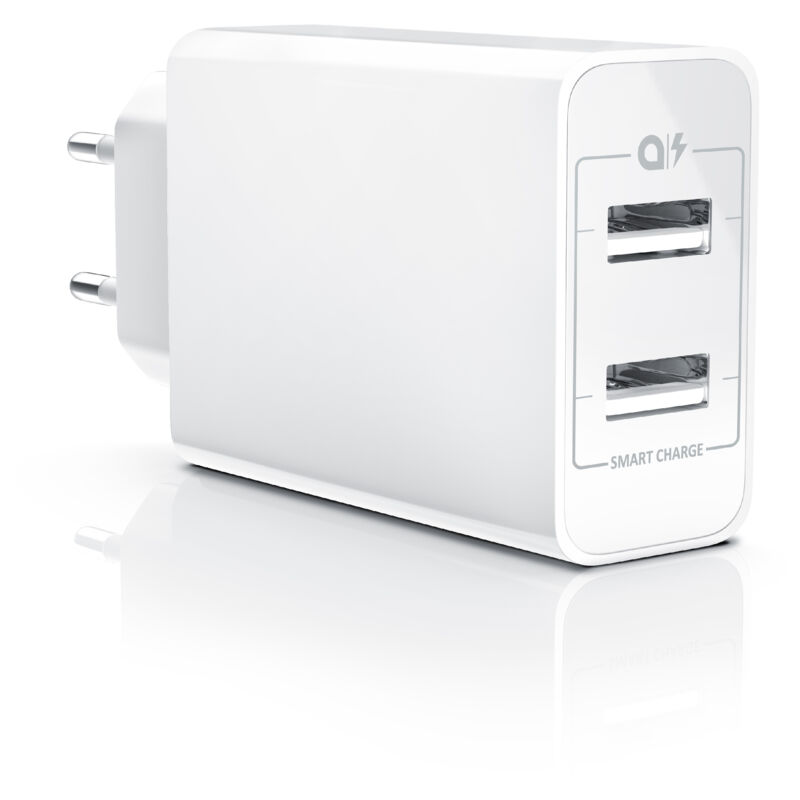 Aplic USB-Ladegerät 4800 mA, 2 Port Nezteil mit Smart Charge + Solid Charge, Leistungsstarke 24W