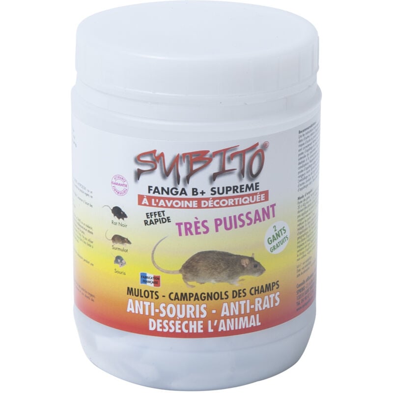 Subito - Haferköder für Ratten, Mäuse und Wühlmäuse 150g