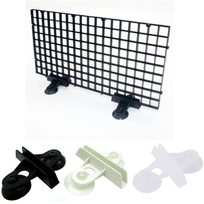 Odipie - Aquarium-Gitter, Kunststoff-Aquarium-Trennwand, Aquarium-Trennwände, 4 Stück Aquarium-Trennwand für Aquarien, mit 8 Saugnapf-Clips, um