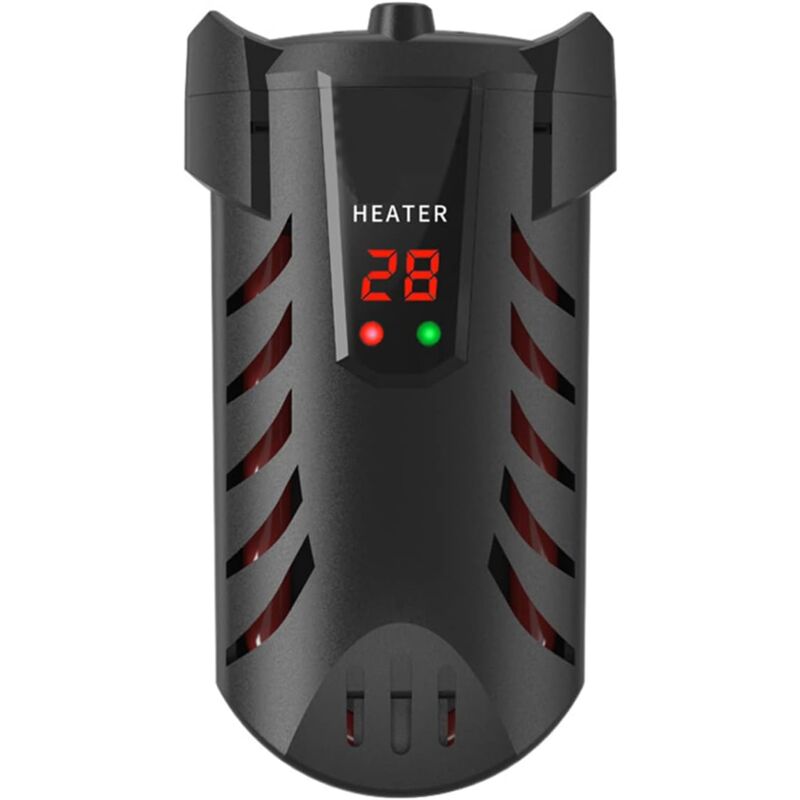 Aquarium-Heizung, 50 w Mini-regelbare Heizung, mit LED-Digital-Extern-Controller-Schutz, kann die Temperatur von 20–34 ℃ steuern, Wasserstand nur 3,5