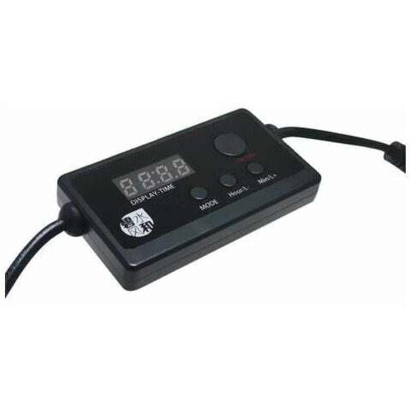 Jalleria - Aquarium-LED-Beleuchtung und Rampe, LED-Aquarium-Helligkeit, dimmbar, Dimmer und Timer, Zeiteinstellung, Synchronisierung, DC-Buchse,