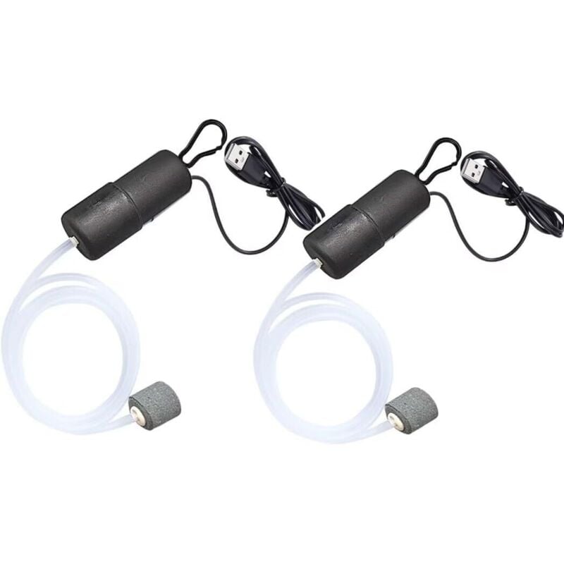 Aquarium-Luftpumpe, Mini-USB-Bubbler, Aquarium-Sauerstoffpumpe für Aquarium mit Bubble Stone