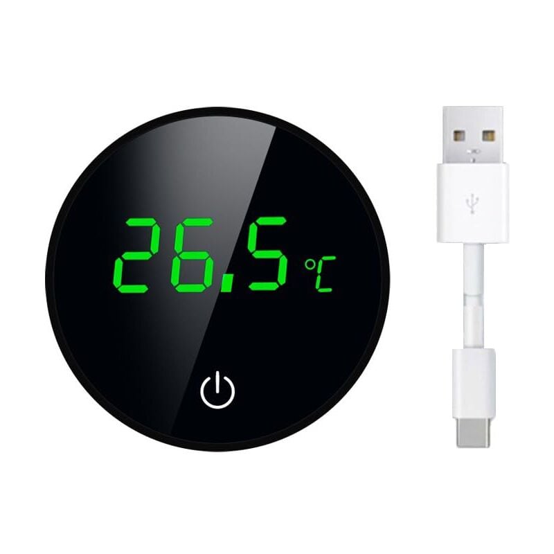 Aquarium-Thermometer, Aquarium-Thermometer, Touch-LED-Display, hohe Präzision, wiederaufladbar