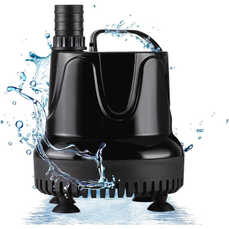 Aquarium-Wasserpumpe, 600 l/h, 18 w, Mini, extrem leise, Tauchwasserpumpe für Teich, Brunnen, Aquarium, Garten