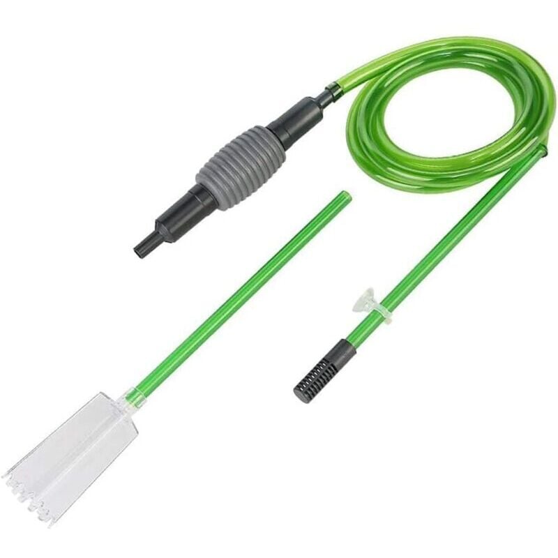 Mumu - Aquarium-Wasserwechsler (längste 180 cm), Aquarium-Reinigungsset, Siphonpumpe, Kiesfilter, Sandfilter für 10–100 l Aquarium