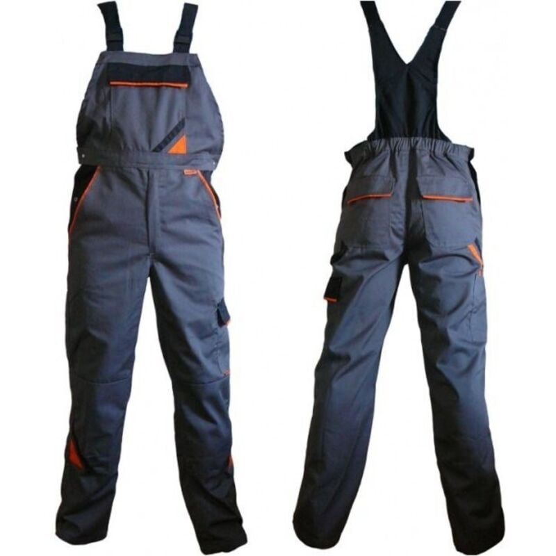Arbeitslatzhose grau mit Kniepolstertaschen 50