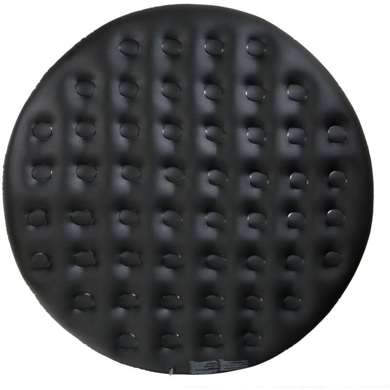 Thermoabdeckung für Whirlpools Whirlpool Zubehör für Pools Aufblasbare Abdeckung 140 cm grau - Arebos