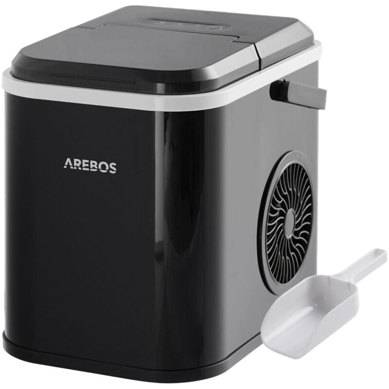 Arebos - Eiswürfelmaschine 1,1L Icemaker Eiswürfelbereiter Eismaschine 12 kg