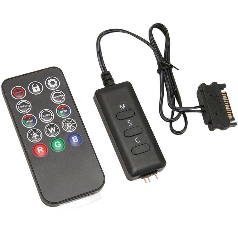 ARGB-Controller mit Fernbedienung, 5 v, 3-poliger ARGB-Controller, RGB-Splitter, RGB-Dimmer-Controller für Beleuchtungssteuerung