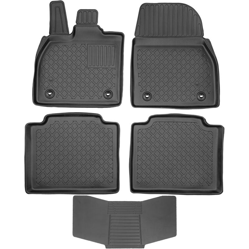 ARISTAR 604282 Fußmatten + Bezug 251992 - Toyota bZ4X SUV 2022- (elektrisch) / Lexus RZ 450e SUV 2023- (elektrisch) - STOP. MONTAGE TL vorne