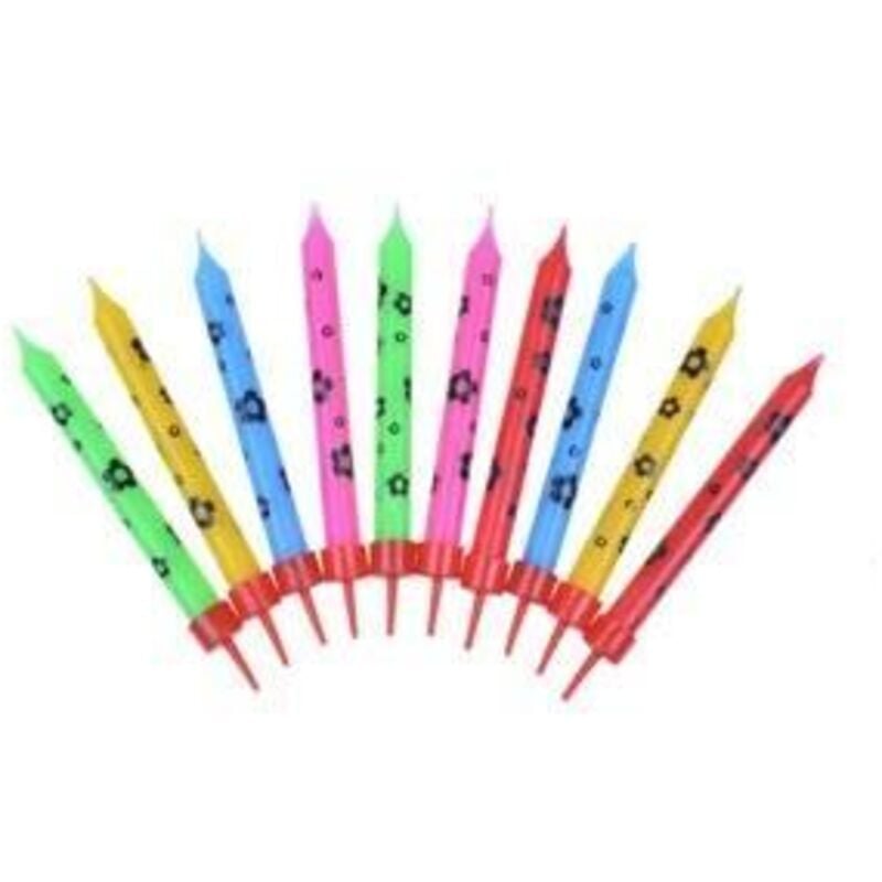 ARPEX Geburtstagskerzen Blumen - 10 Stk. Tortendekoration