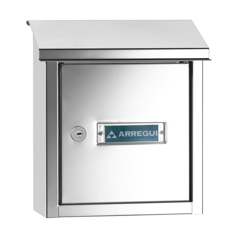 Arregui - V4097 Durchwurfbriefkasten aus Verzinktem Stahl, Mauerdurchwurf Briefkasten in Größe s (din A5), Durchwurfkasten zum Kombinieren mit
