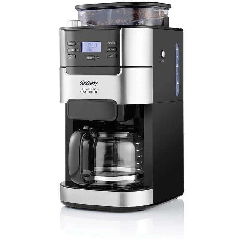 ARZUM AR3092 Brewtime Fresh Grind Filterkaffeemaschine Kaffeemaschine mit Mahlwerk