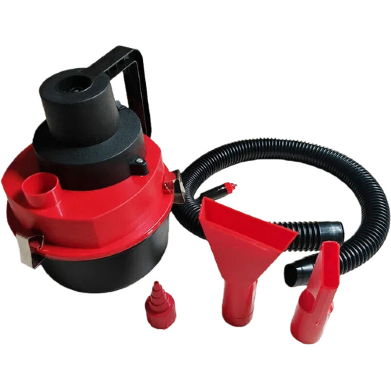 Beutelloser Staubsauger, Aschesauger für Pelletöfen - 2000 ml Tank - 2000 Pa Saugleistung (Rot)