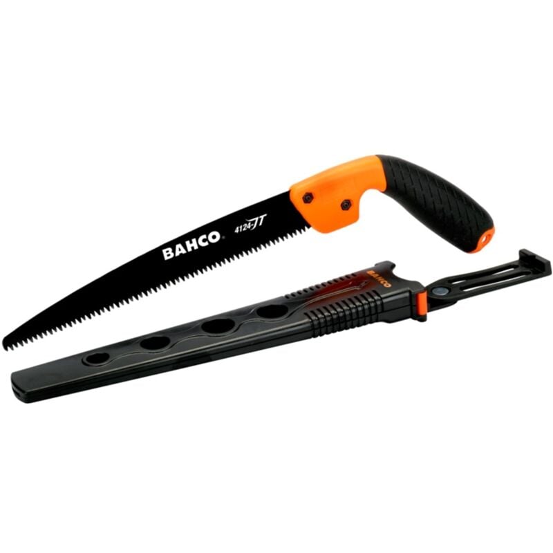 Bahco Astsäge mit 2-Komponenten-Griff und Holster für Arbeiten im Obst-, Wein- und Landschaftsbau, 5 ZpZ, 9 1/2