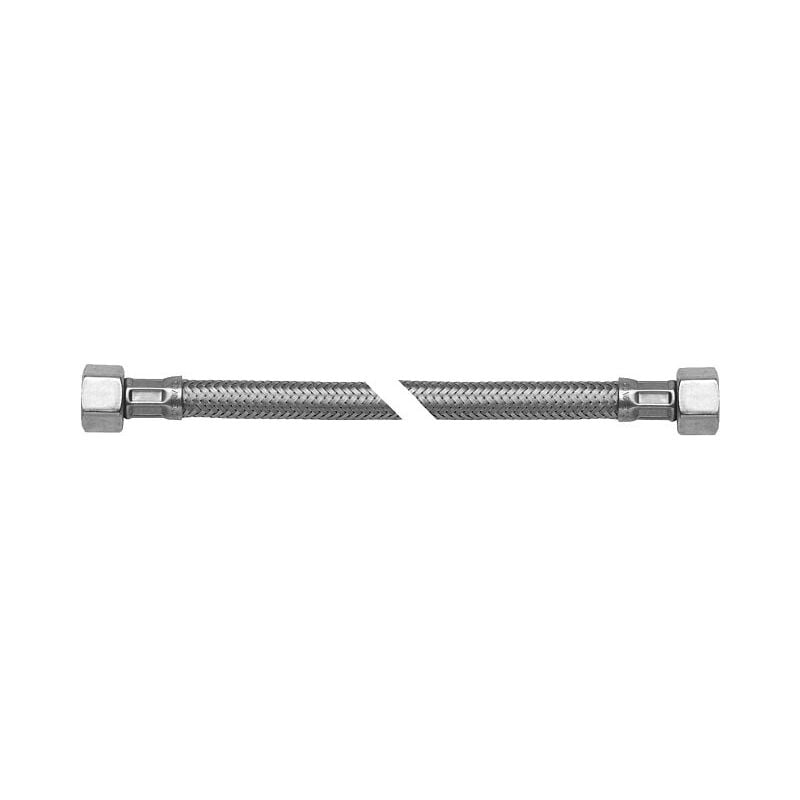 ASW - Trinkwasserschlauch 300mm 582630 mit 2 Überwurfmuttern 3/8', verchromt