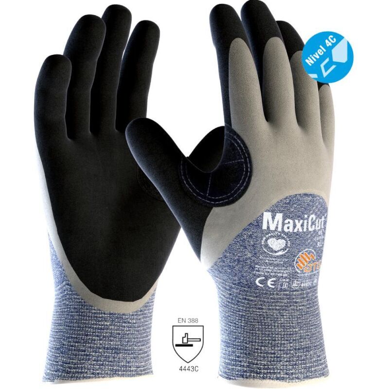 ATG MaxiCut Oil 34-505 Arbeitshandschuhe - 9 (L) - Azul