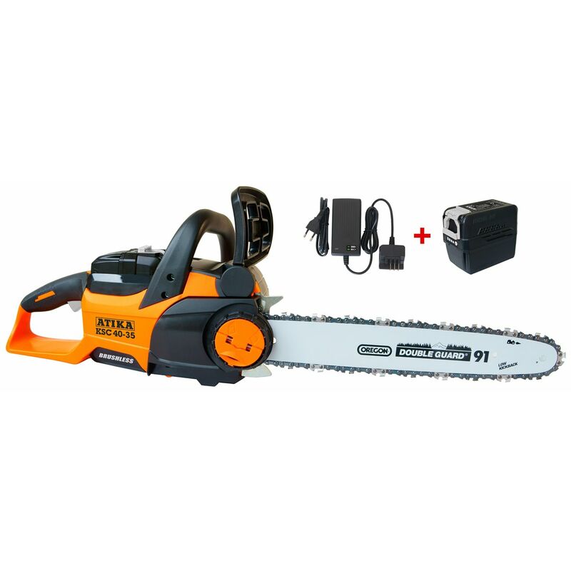ATIKA KSC 40-35 Akku Profi Kettensäge Motorsäge 4,0 Ah, 36 V Ladegerät