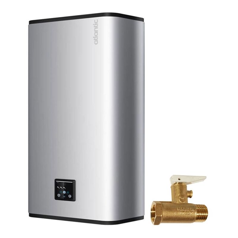 Vertigo Steatite 80 elektrischer Warmwasserspeicher 65 Liter wlan Farbe Silber 841279 - Atlantic