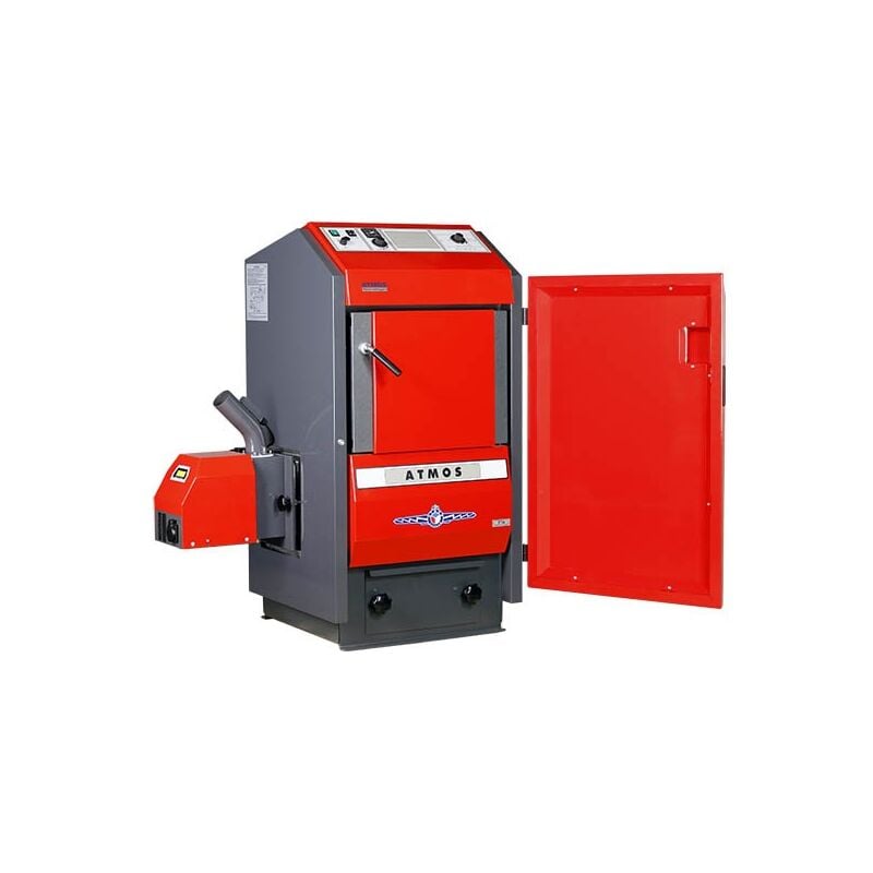 ATMOS Pelletkessel P14 Set P-Serie ohne Förderschnecke mit Pelletbrenner A25