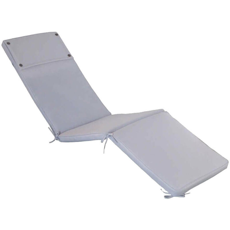 Magazzini Cosma - Außenkissen abnehmbar in Polyester 173x47 cm für Bett - Grey - Grey