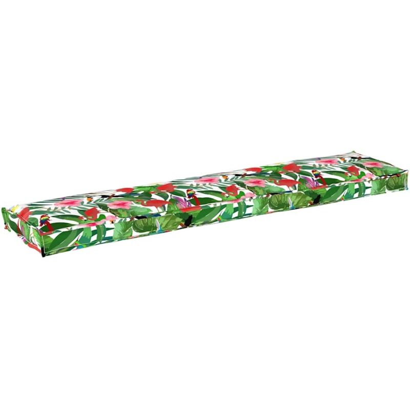 Palettenkissen Floral Tropischer Dschungel 180 x 40 x 8 cm Vidaxl